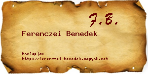 Ferenczei Benedek névjegykártya